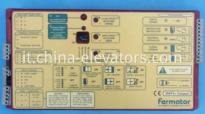 Fermator Door Drive VVVF4+ VVVF5 for Schindler 3000 Elevators